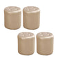 Tufted Ottoman Tear Resistant Faux Leather Contemporary Footstool Ottoman Champagne Round 4 Piece Set Clearhalo 'furn' 'furn_ottomans_poufs' 'Furniture' 'Living Room Furniture' 'Ottomans & Poufs' 'ottomans_poufs' 6033646