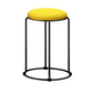 Modern Ottoman Velvet Upholstered Tear Resistant Round Ottoman with Chair Legs Yellow 1 Piece Clearhalo 'furn' 'furn_ottomans_poufs' 'Furniture' 'Living Room Furniture' 'Ottomans & Poufs' 'ottomans_poufs' 6033668