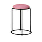 Modern Ottoman Velvet Upholstered Tear Resistant Round Ottoman with Chair Legs Pink 1 Piece Clearhalo 'furn' 'furn_ottomans_poufs' 'Furniture' 'Living Room Furniture' 'Ottomans & Poufs' 'ottomans_poufs' 6033670