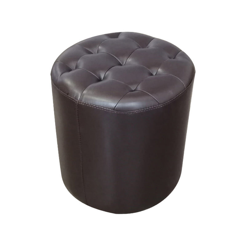 Moderno ottomano ottomano resistente all'acqua resistente alla vera pelle trapuntata pouf pouf pouf