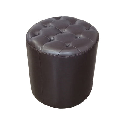 Moderno ottomano ottomano resistente all'acqua resistente alla vera pelle trapuntata pouf pouf pouf