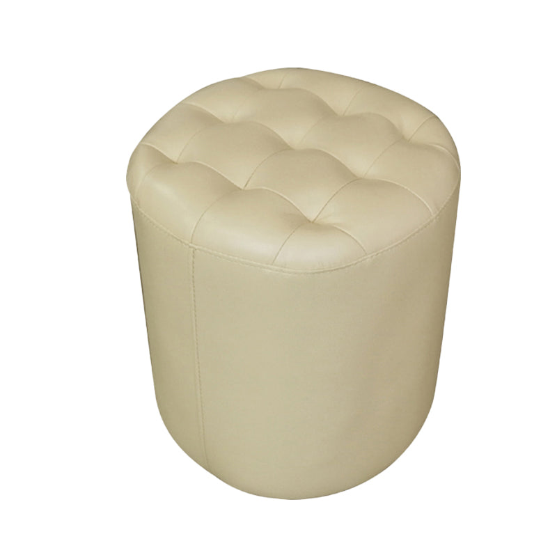 Ottoman moderne à eau naturelle en cuir authentique Pouf Pouf Pouf