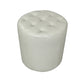 Moderno ottomano ottomano resistente all'acqua resistente alla vera pelle trapuntata pouf pouf pouf