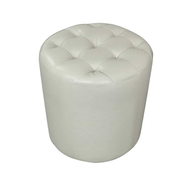 Moderno ottomano ottomano resistente all'acqua resistente alla vera pelle trapuntata pouf pouf pouf