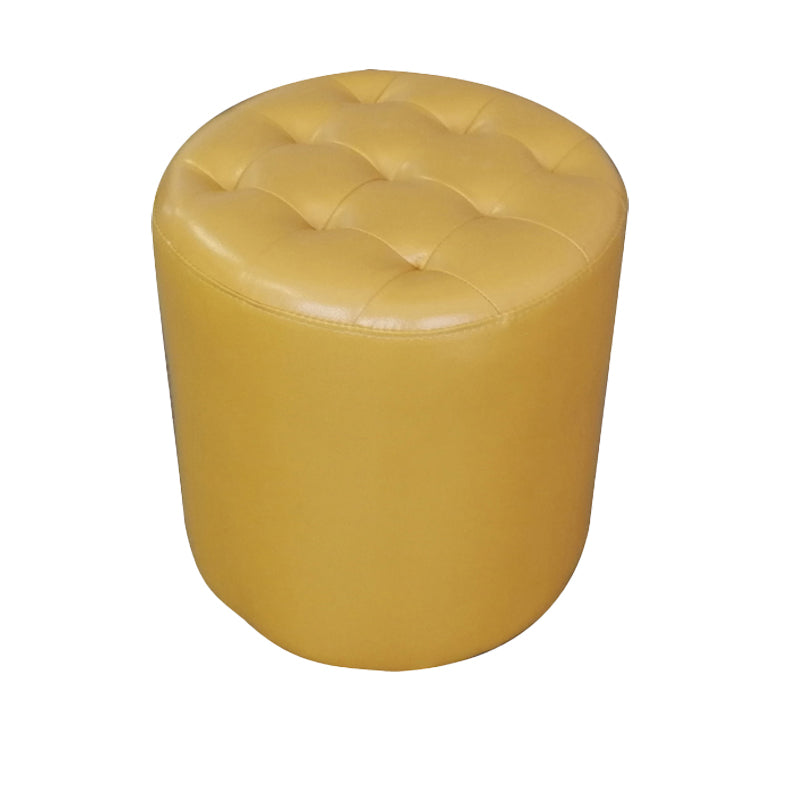 Ottoman moderne à eau naturelle en cuir authentique Pouf Pouf Pouf