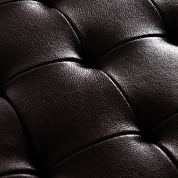 Ottoman moderne à eau naturelle en cuir authentique Pouf Pouf Pouf