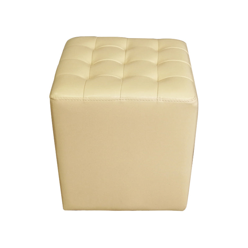 Moderno ottomano ottomano resistente all'acqua resistente alla vera pelle trapuntata pouf pouf pouf