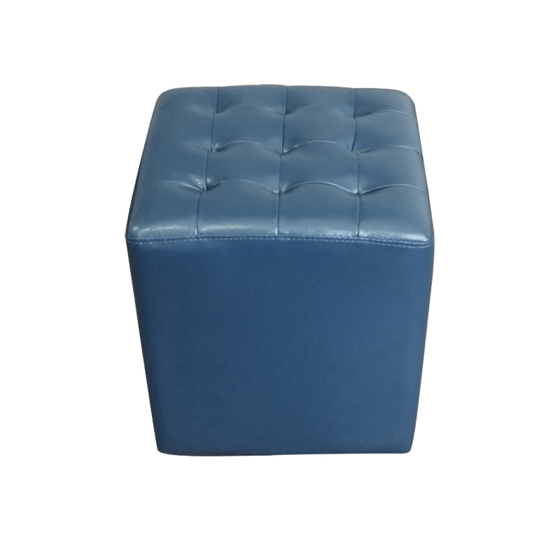 Moderno ottomano ottomano resistente all'acqua resistente alla vera pelle trapuntata pouf pouf pouf