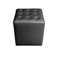 Moderno ottomano ottomano resistente all'acqua resistente alla vera pelle trapuntata pouf pouf pouf