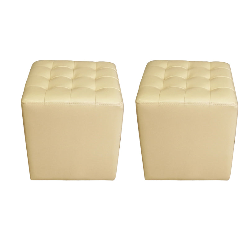 Ottoman moderne à eau naturelle en cuir authentique Pouf Pouf Pouf