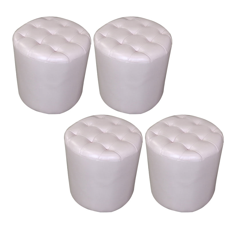 Ottoman moderne à eau naturelle en cuir authentique Pouf Pouf Pouf