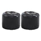 Vintage Indoor Leather Ottoman Patchwork Color Block Round Tufted Pouf Ottoman Black 2 Piece Set Clearhalo 'furn' 'furn_ottomans_poufs' 'Furniture' 'Living Room Furniture' 'Ottomans & Poufs' 'ottomans_poufs' 6033836
