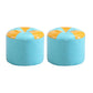 Vintage Indoor Leather Ottoman Patchwork Color Block Round Tufted Pouf Ottoman Sky Blue 2 Piece Set Clearhalo 'furn' 'furn_ottomans_poufs' 'Furniture' 'Living Room Furniture' 'Ottomans & Poufs' 'ottomans_poufs' 6033838
