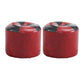 Vintage Indoor Leather Ottoman Patchwork Color Block Round Tufted Pouf Ottoman Red 2 Piece Set Clearhalo 'furn' 'furn_ottomans_poufs' 'Furniture' 'Living Room Furniture' 'Ottomans & Poufs' 'ottomans_poufs' 6033840