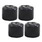 Vintage Indoor Leather Ottoman Patchwork Color Block Round Tufted Pouf Ottoman Black 4 Piece Set Clearhalo 'furn' 'furn_ottomans_poufs' 'Furniture' 'Living Room Furniture' 'Ottomans & Poufs' 'ottomans_poufs' 6033849