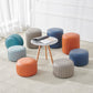 Modern Orange Pouf Water Resistant Round Pure Color Leather Pouf Clearhalo 'furn' 'furn_ottomans_poufs' 'Furniture' 'Living Room Furniture' 'Ottomans & Poufs' 'ottomans_poufs' 6033860