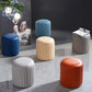 Modern Orange Pouf Water Resistant Round Pure Color Leather Pouf Clearhalo 'furn' 'furn_ottomans_poufs' 'Furniture' 'Living Room Furniture' 'Ottomans & Poufs' 'ottomans_poufs' 6033878