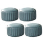 Modern Orange Pouf Water Resistant Round Pure Color Leather Pouf Light Blue 4 Piece Set Clearhalo 'furn' 'furn_ottomans_poufs' 'Furniture' 'Living Room Furniture' 'Ottomans & Poufs' 'ottomans_poufs' 6033891