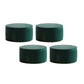 Modern Leather Ottoman Plain Water Resistant Stain Resistant Footstool Ottoman Green 4 Piece Set Clearhalo 'furn' 'furn_ottomans_poufs' 'Furniture' 'Living Room Furniture' 'Ottomans & Poufs' 'ottomans_poufs' 6033952