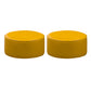 Modern Leather Ottoman Plain Water Resistant Stain Resistant Footstool Ottoman Yellow 2 Piece Set Clearhalo 'furn' 'furn_ottomans_poufs' 'Furniture' 'Living Room Furniture' 'Ottomans & Poufs' 'ottomans_poufs' 6033956