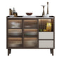 Modern Stone Top Dining Buffet Indoor Sideboard with Cabinets