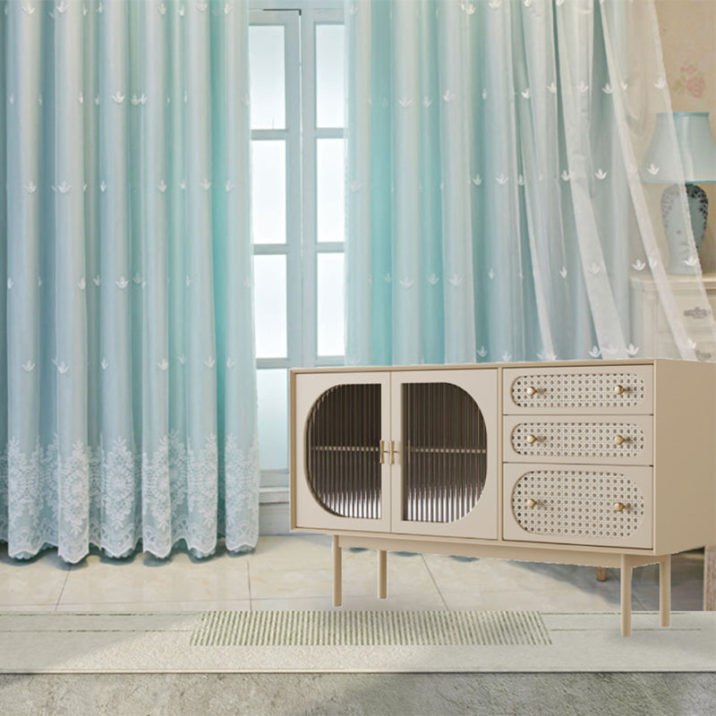 Glam Faux Wood Sideboard for Home Beige Indoor Dining Buffet with Drawers Clearhalo 'buffet_sideboard' 'Buffets & Sideboards' 'furn' 'furn_buffet_sideboard' 'Furniture' 'Kitchen & Dining Furniture' 6034040