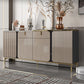 Sideboard Glam Sideboard con cassetto in pietra e sideboard a buffet in legno
