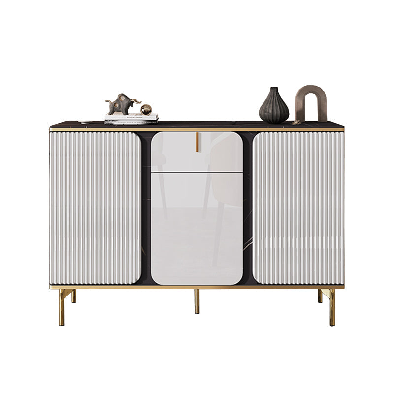 Sideboard Glam Sideboard con cassetto in pietra e sideboard a buffet in legno
