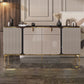 Sideboard Glam Sideboard con cassetto in pietra e sideboard a buffet in legno