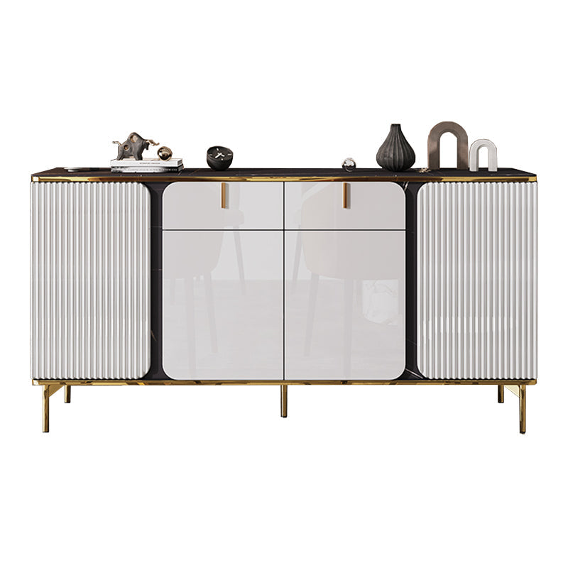 Sideboard Glam Sideboard con cassetto in pietra e sideboard a buffet in legno