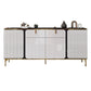 Sideboard Glam Sideboard con cassetto in pietra e sideboard a buffet in legno