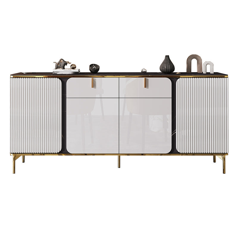 Sideboard Glam Sideboard con cassetto in pietra e sideboard a buffet in legno