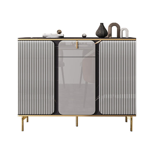 Server da pranzo glam in legno e pietra ingegnerizzato