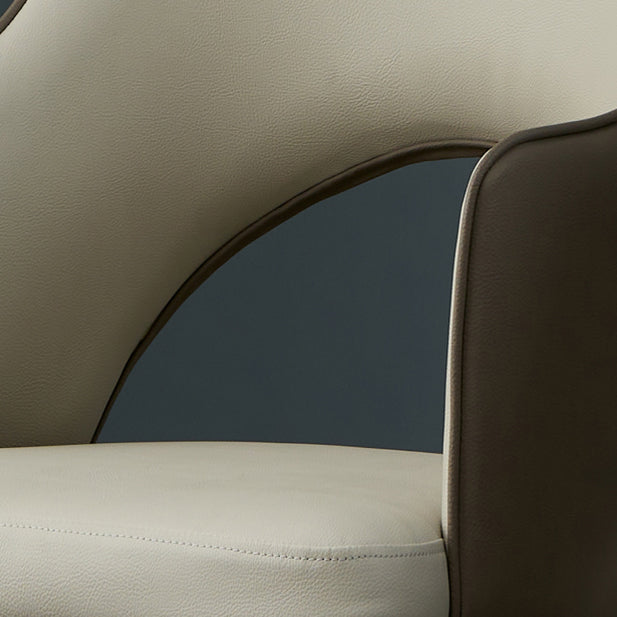 Metal Industrial Dining Chair with Arms Matte Finish Open Back Side Chair Clearhalo 'Dining Chairs' 'Dining Tables & Seating' 'dining_chair' 'furn' 'furn_dining_chair' 'Furniture' 'Kitchen & Dining Furniture' 6034319