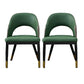 Metal Industrial Dining Chair with Arms Matte Finish Open Back Side Chair Green 2 Piece Set Clearhalo 'Dining Chairs' 'Dining Tables & Seating' 'dining_chair' 'furn' 'furn_dining_chair' 'Furniture' 'Kitchen & Dining Furniture' 6034321