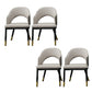 Metal Industrial Dining Chair with Arms Matte Finish Open Back Side Chair Cream Gray 4 Piece Set Clearhalo 'Dining Chairs' 'Dining Tables & Seating' 'dining_chair' 'furn' 'furn_dining_chair' 'Furniture' 'Kitchen & Dining Furniture' 6034327