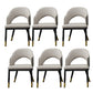 Metal Industrial Dining Chair with Arms Matte Finish Open Back Side Chair Cream Gray 6 Piece Set Clearhalo 'Dining Chairs' 'Dining Tables & Seating' 'dining_chair' 'furn' 'furn_dining_chair' 'Furniture' 'Kitchen & Dining Furniture' 6034333