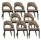Metal Industrial Dining Chair with Arms Matte Finish Open Back Side Chair Brown 8 Piece Set Clearhalo 'Dining Chairs' 'Dining Tables & Seating' 'dining_chair' 'furn' 'furn_dining_chair' 'Furniture' 'Kitchen & Dining Furniture' 6034334