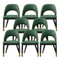 Metal Industrial Dining Chair with Arms Matte Finish Open Back Side Chair Green 8 Piece Set Clearhalo 'Dining Chairs' 'Dining Tables & Seating' 'dining_chair' 'furn' 'furn_dining_chair' 'Furniture' 'Kitchen & Dining Furniture' 6034335