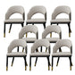 Metal Industrial Dining Chair with Arms Matte Finish Open Back Side Chair Cream Gray 8 Piece Set Clearhalo 'Dining Chairs' 'Dining Tables & Seating' 'dining_chair' 'furn' 'furn_dining_chair' 'Furniture' 'Kitchen & Dining Furniture' 6034336