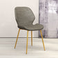 Glam Style Dining Chair PU Leather Dining Room Chair for Indoor Gray-Gold 1 Piece Clearhalo 'Dining Chairs' 'Dining Tables & Seating' 'dining_chair' 'furn' 'furn_dining_chair' 'Furniture' 'Kitchen & Dining Furniture' 6034345