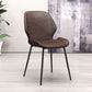 Glam Style Dining Chair PU Leather Dining Room Chair for Indoor Brown-Black 1 Piece Clearhalo 'Dining Chairs' 'Dining Tables & Seating' 'dining_chair' 'furn' 'furn_dining_chair' 'Furniture' 'Kitchen & Dining Furniture' 6034350
