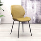 Glam Style Dining Chair PU Leather Dining Room Chair for Indoor Yellow Black 1 Piece Clearhalo 'Dining Chairs' 'Dining Tables & Seating' 'dining_chair' 'furn' 'furn_dining_chair' 'Furniture' 'Kitchen & Dining Furniture' 6034367