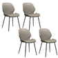 Glam Style Dining Chair PU Leather Dining Room Chair for Indoor Black-Gray 4 Piece Set Clearhalo 'Dining Chairs' 'Dining Tables & Seating' 'dining_chair' 'furn' 'furn_dining_chair' 'Furniture' 'Kitchen & Dining Furniture' 6034399