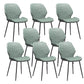 Glam Style Dining Chair PU Leather Dining Room Chair for Indoor Green-Black 8 Piece Set Clearhalo 'Dining Chairs' 'Dining Tables & Seating' 'dining_chair' 'furn' 'furn_dining_chair' 'Furniture' 'Kitchen & Dining Furniture' 6034418