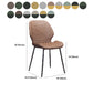 Glam Style Dining Chair PU Leather Dining Room Chair for Indoor Clearhalo 'Dining Chairs' 'Dining Tables & Seating' 'dining_chair' 'furn' 'furn_dining_chair' 'Furniture' 'Kitchen & Dining Furniture' 6034434