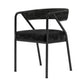 Glam Style Dining Chair Metal Open Back Dining Armchair for Indoor Black 1 Piece Clearhalo 'Dining Chairs' 'Dining Tables & Seating' 'dining_chair' 'furn' 'furn_dining_chair' 'Furniture' 'Kitchen & Dining Furniture' 6034436