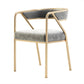 Glam Style Dining Chair Metal Open Back Dining Armchair for Indoor Clearhalo 'Dining Chairs' 'Dining Tables & Seating' 'dining_chair' 'furn' 'furn_dining_chair' 'Furniture' 'Kitchen & Dining Furniture' 6034443