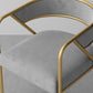 Glam Style Dining Chair Metal Open Back Dining Armchair for Indoor Clearhalo 'Dining Chairs' 'Dining Tables & Seating' 'dining_chair' 'furn' 'furn_dining_chair' 'Furniture' 'Kitchen & Dining Furniture' 6034450