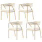 Glam Style Dining Chair Metal Open Back Dining Armchair for Indoor White-Gold 4 Piece Set Clearhalo 'Dining Chairs' 'Dining Tables & Seating' 'dining_chair' 'furn' 'furn_dining_chair' 'Furniture' 'Kitchen & Dining Furniture' 6034461